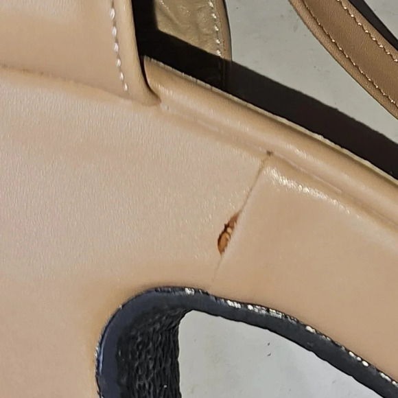 Braided Detail Open Toe Low Platform Sandals - Picture 4 of 10